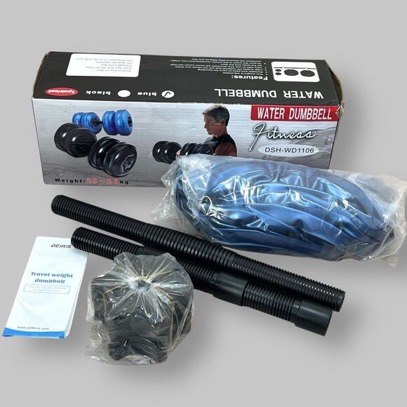 Water Dumbbell Weight Training Blue DSH-WD1106 Aerobics Fitness (One Barbell) - Picture 1 of 8